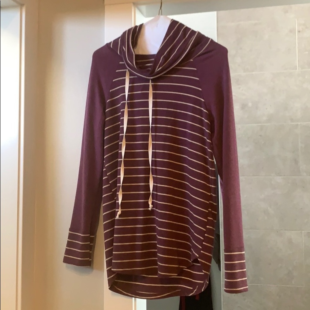 Long sleeve cowl neck sweater